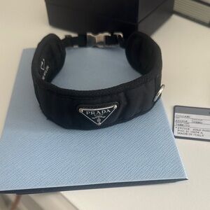 PRADA Black Nylon DOG COLLAR